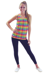 Rainbow Basketweave Tank