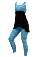 Blue Strata Tank & Yoga Pant Set