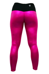 Magenta Sparkle Snake Yoga Pant