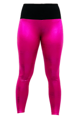 Magenta Sparkle Snake Yoga Pant