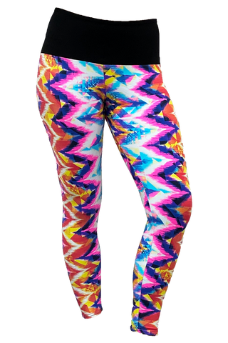 Neon Aztec Yoga Pant