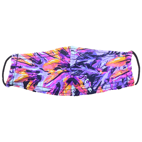 Purple Feather Face Mask