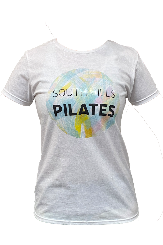 South Hills Pilates White Tee