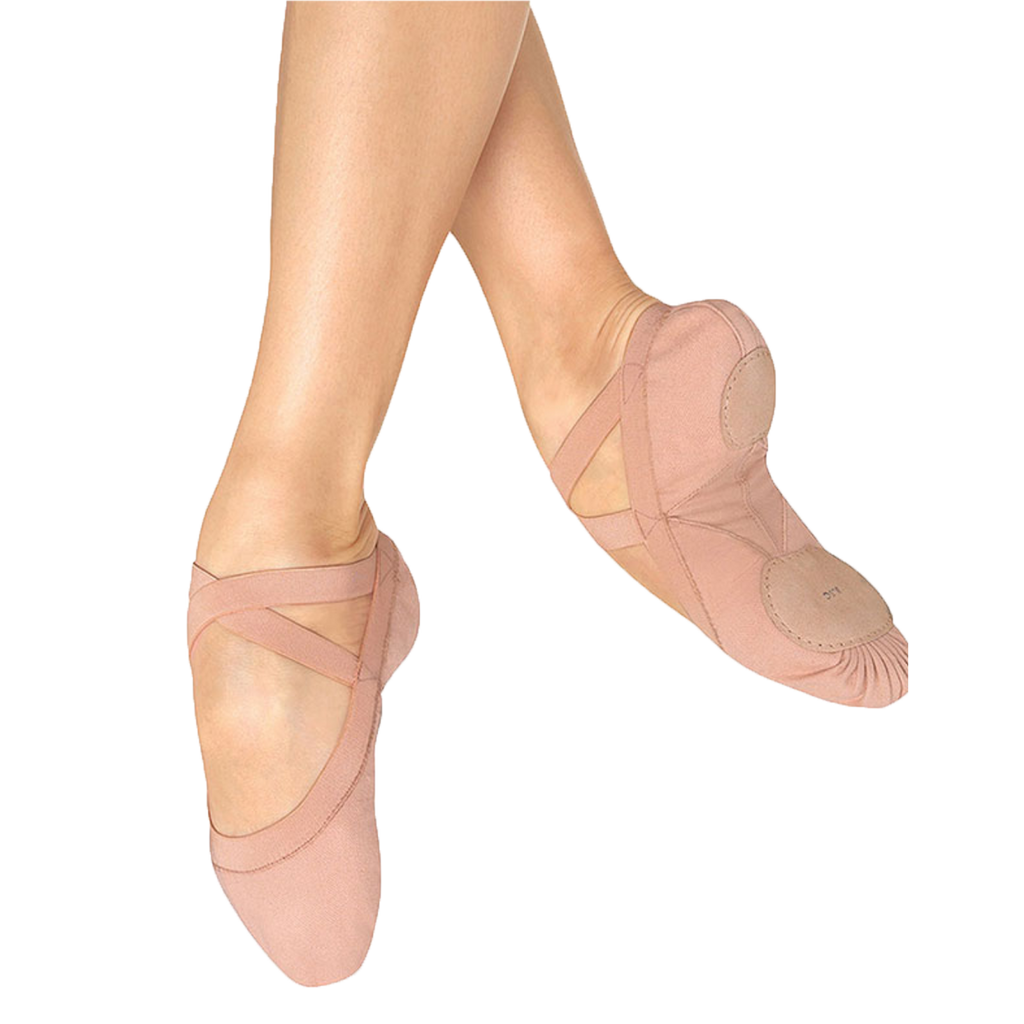 Pink Canvas Ballet Shoes