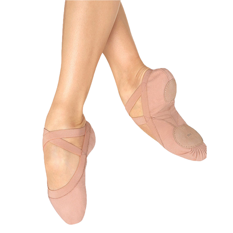 Pink Canvas Ballet Shoes