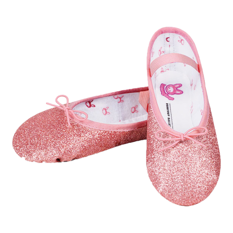 Pink Sparkle Ballet Shoes