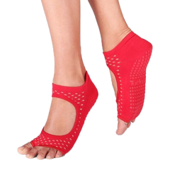 Red Gala Pilates Socks